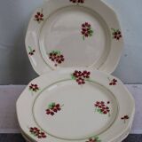Set of 6 ceramic dessert plates