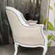 Bergère St Louis XV white rechampi 20th century