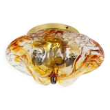 Vintage 1970's Muranoglass flush mount light