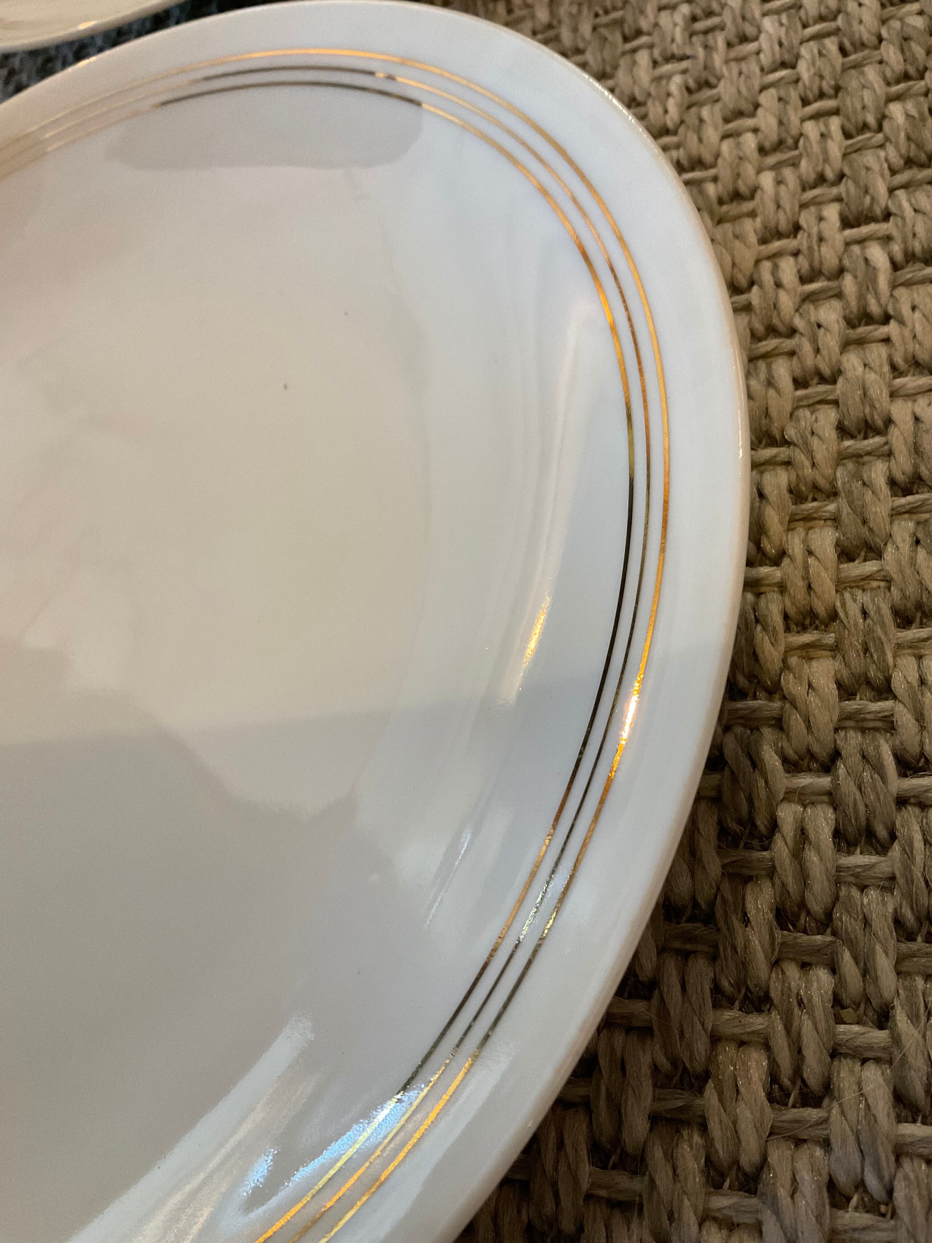 6 Art Deco porcelain plates