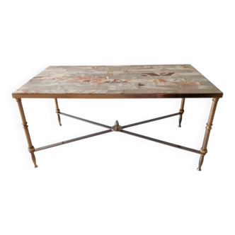 Onyx and bronze table