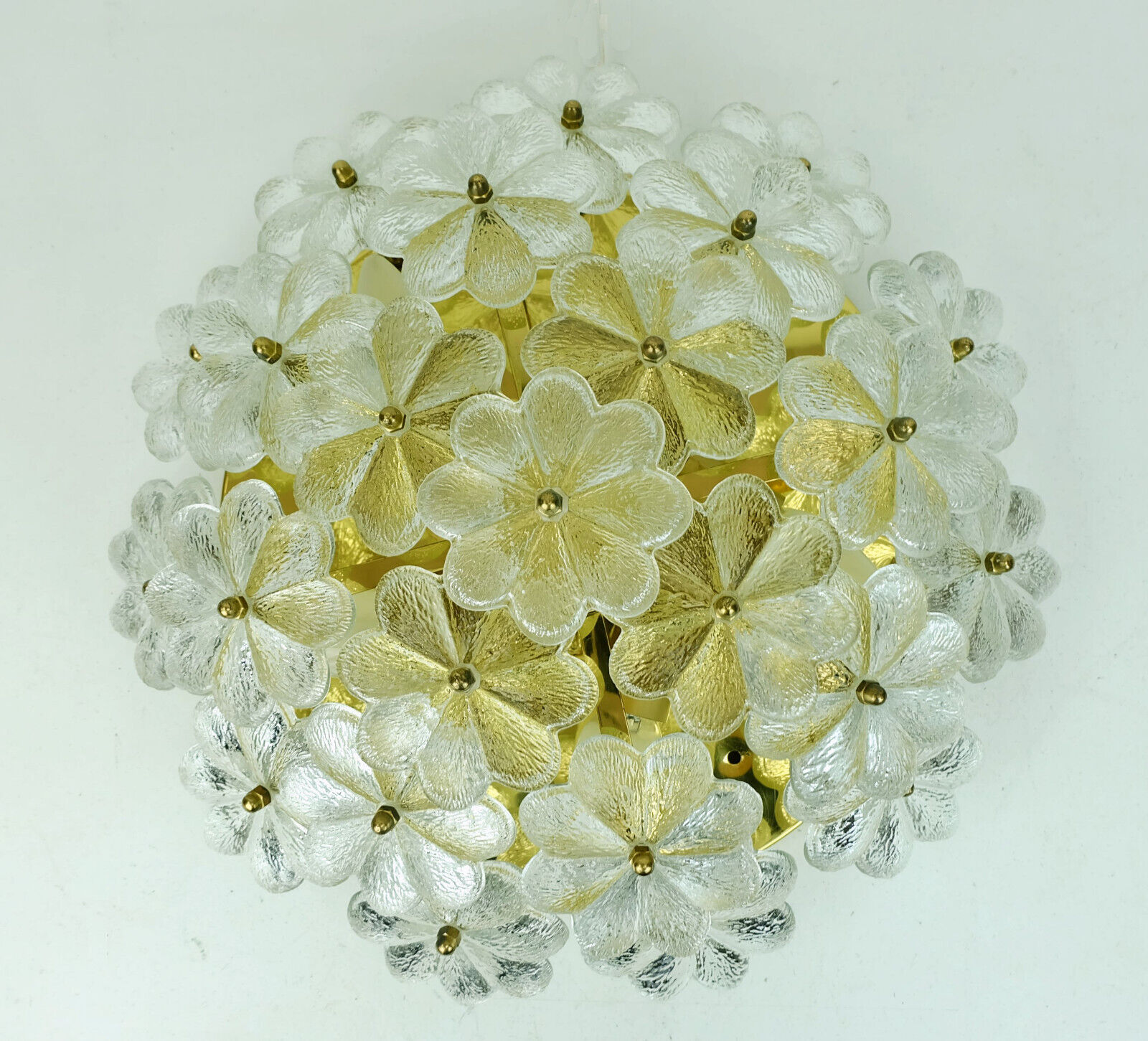 Mid century glass blossoms ceiling fixture 1960s ernst palme