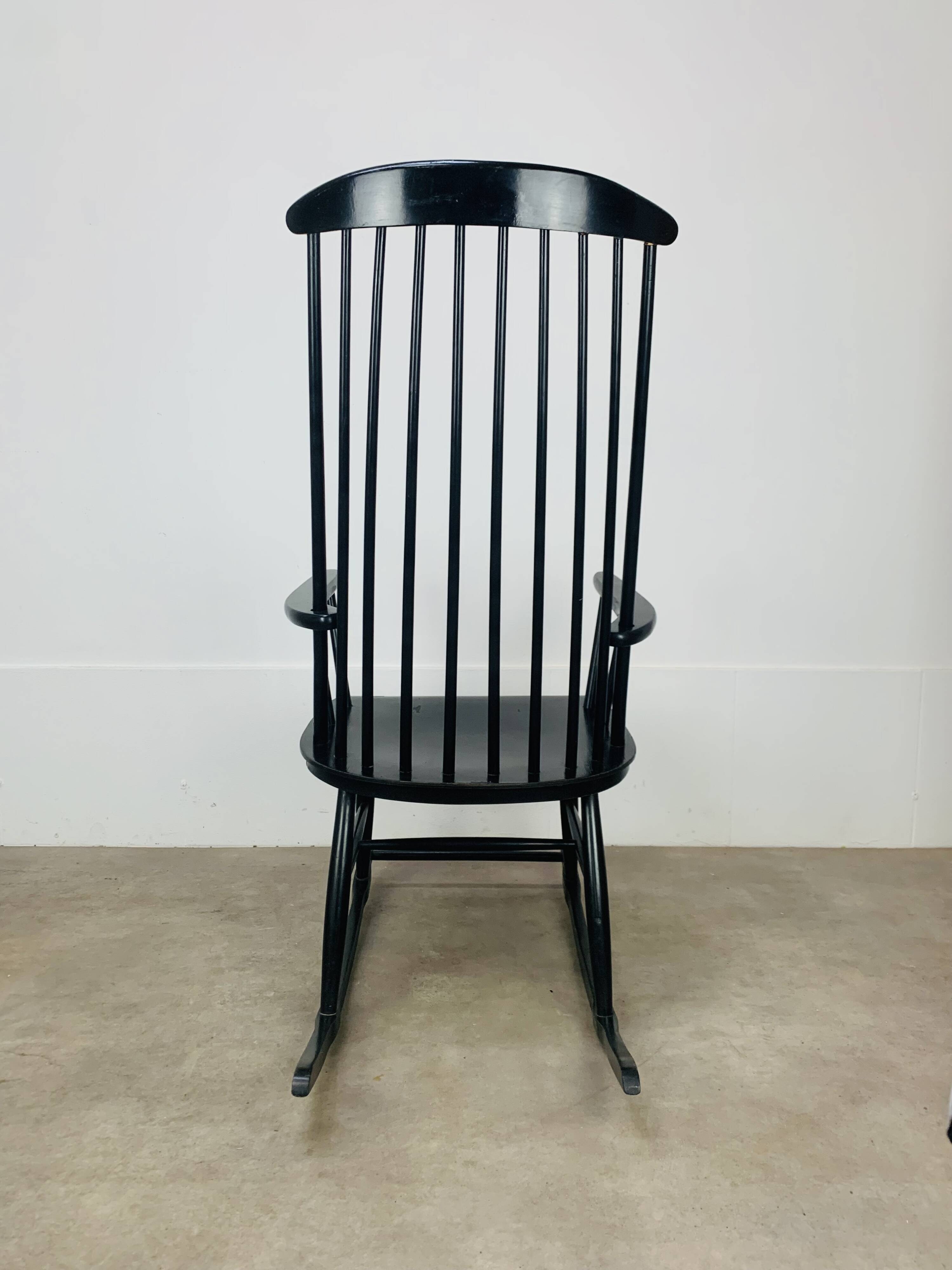 Scandinavian rocking chair in Tapiovaara style, 1960s