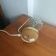 Small vintage brass and bubble glass lamp SARU (Germany) – 1960s