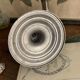 Antique silver-plated metal candlesticks