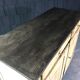 Old patinated painted wooden sideboard