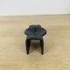 Vintage wrought iron brutalist candle holder