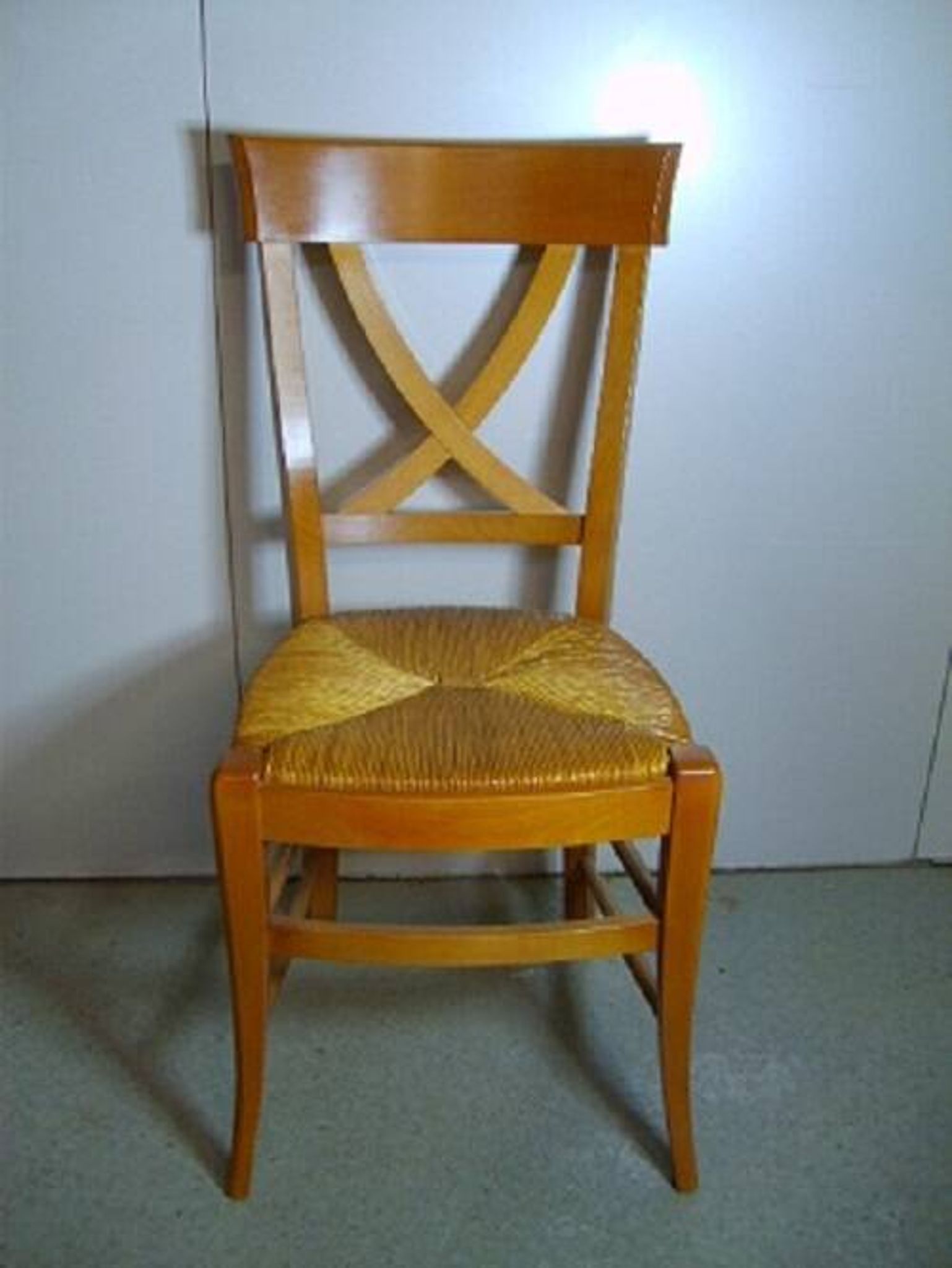 Beech cross chair, work chair