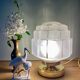 Vintage art deco globe table lamp in frosted glass