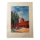 lithographie orientaliste des années 50