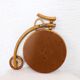 Old bike-shaped original mirror rattan 31x31cm