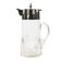 Art Deco wine jug, transparent glass, Germany, 1920s
