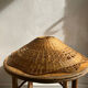 Vintage rattan and wicker pendant light
