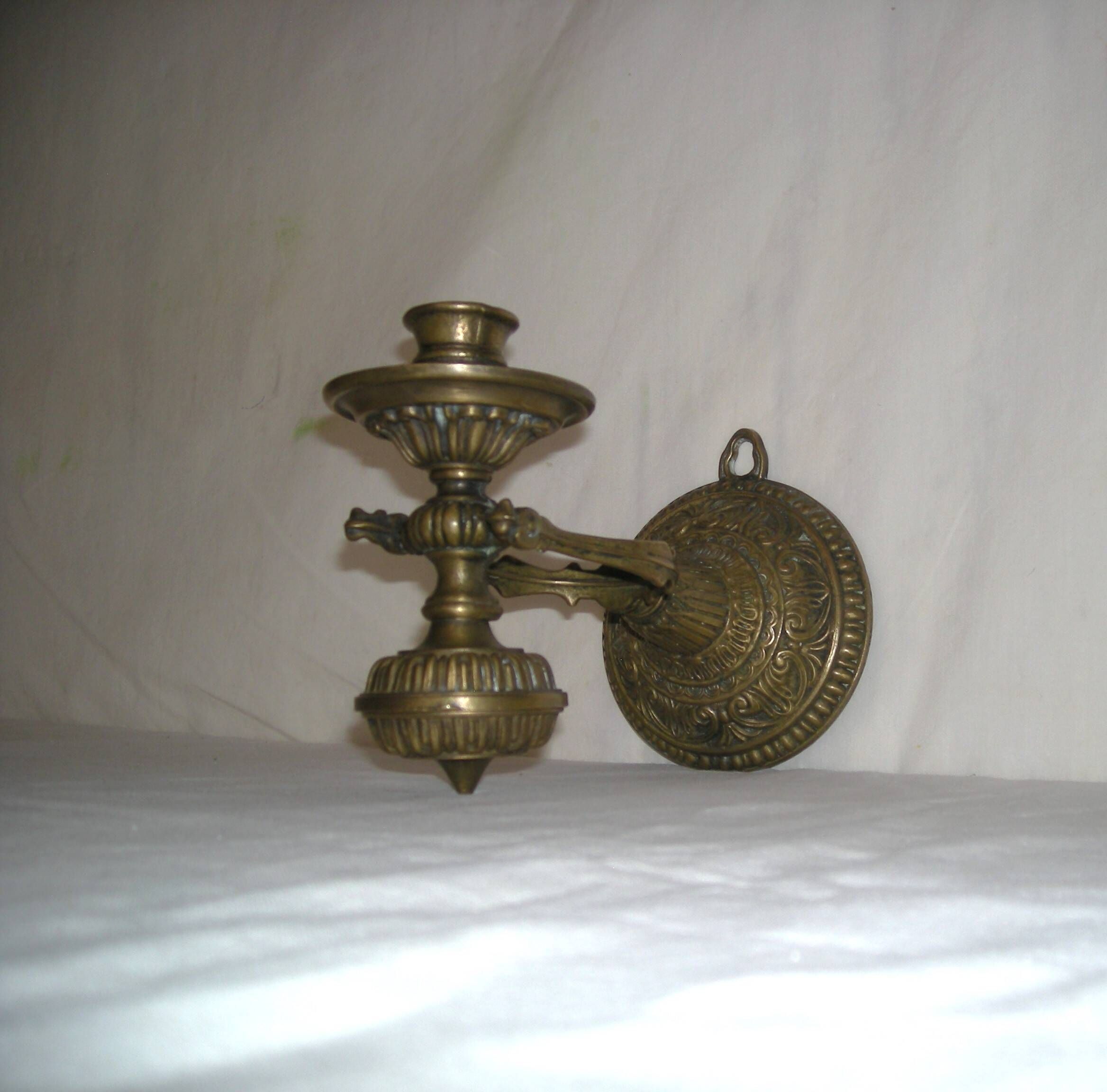 Applique bougeoir en bronze style maritime