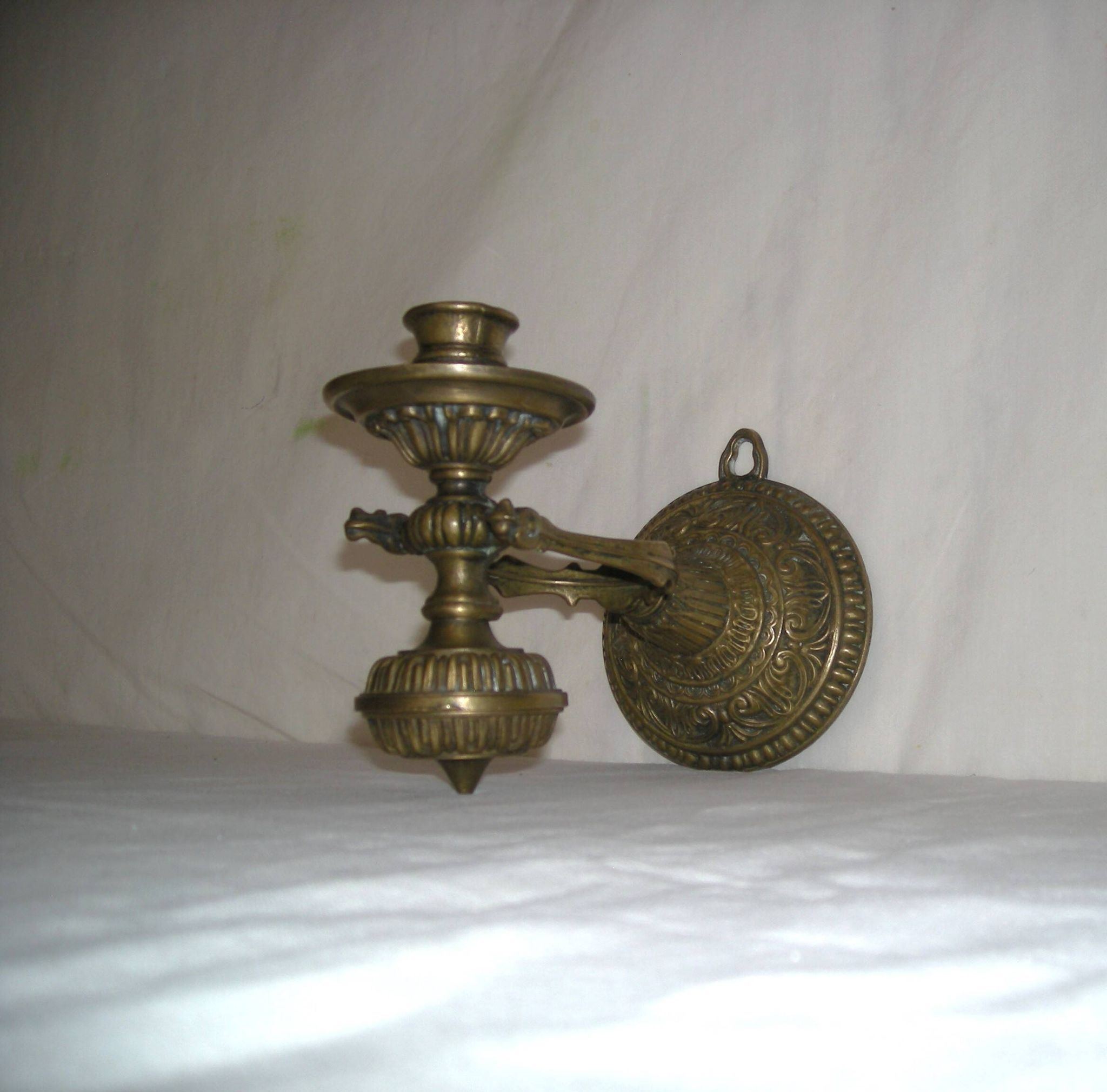 Applique bougeoir en bronze style maritime