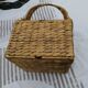 Panier en osier porte bouteille