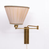 Brass harmonica scissor wall lamp 1960s holland