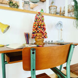 Double school desk from the 1950s