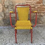Garden armchair in scoubidou
