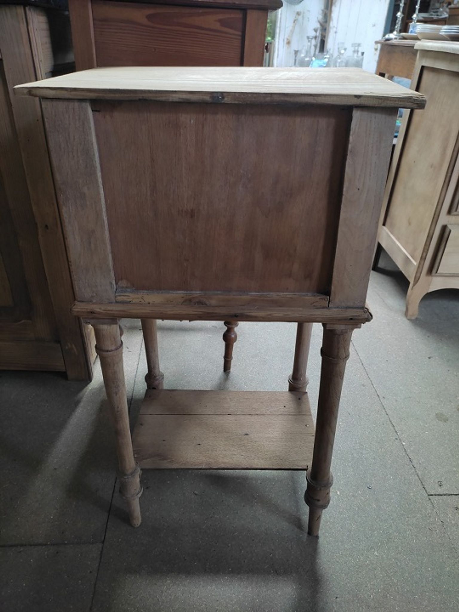 Solid wood bedside table ready to paint old vintage door flea marketspritdantan