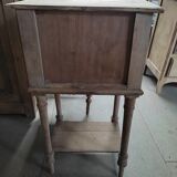Table de chevet bois massif prête à peindre porte ancienne vintage brocanteespritdantan