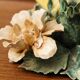 Bougeoir en porcelaine de Capodimonte, roses
