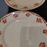 6 old FB dessert plates for Fénal Badonviller