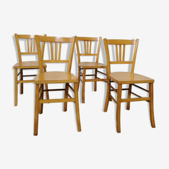 Lot de 4 chaises de bistrot Luterma