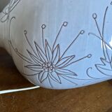 Vintage enamelled ceramic lamp base