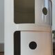 Pair of vintage white/cream Componibili bedside tables - Kartell