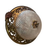 Large bronze ceiling light from the Art Nouveau period