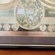 Vintage world map frame "World Map by Peter Schenk The Elder 1645-1715"