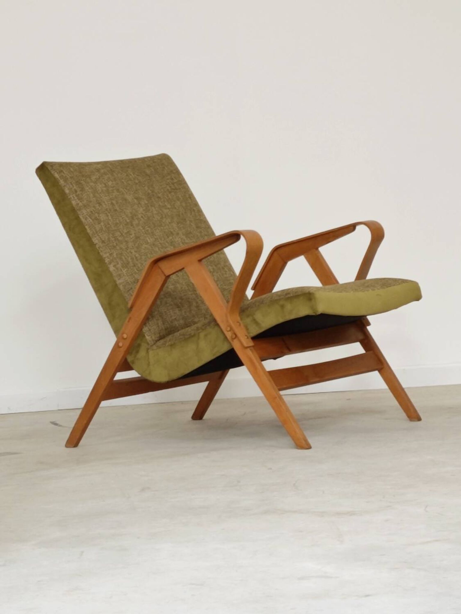 Pair of armchairs restored by Frantisek Jirak for Tatra Nabytok 1960