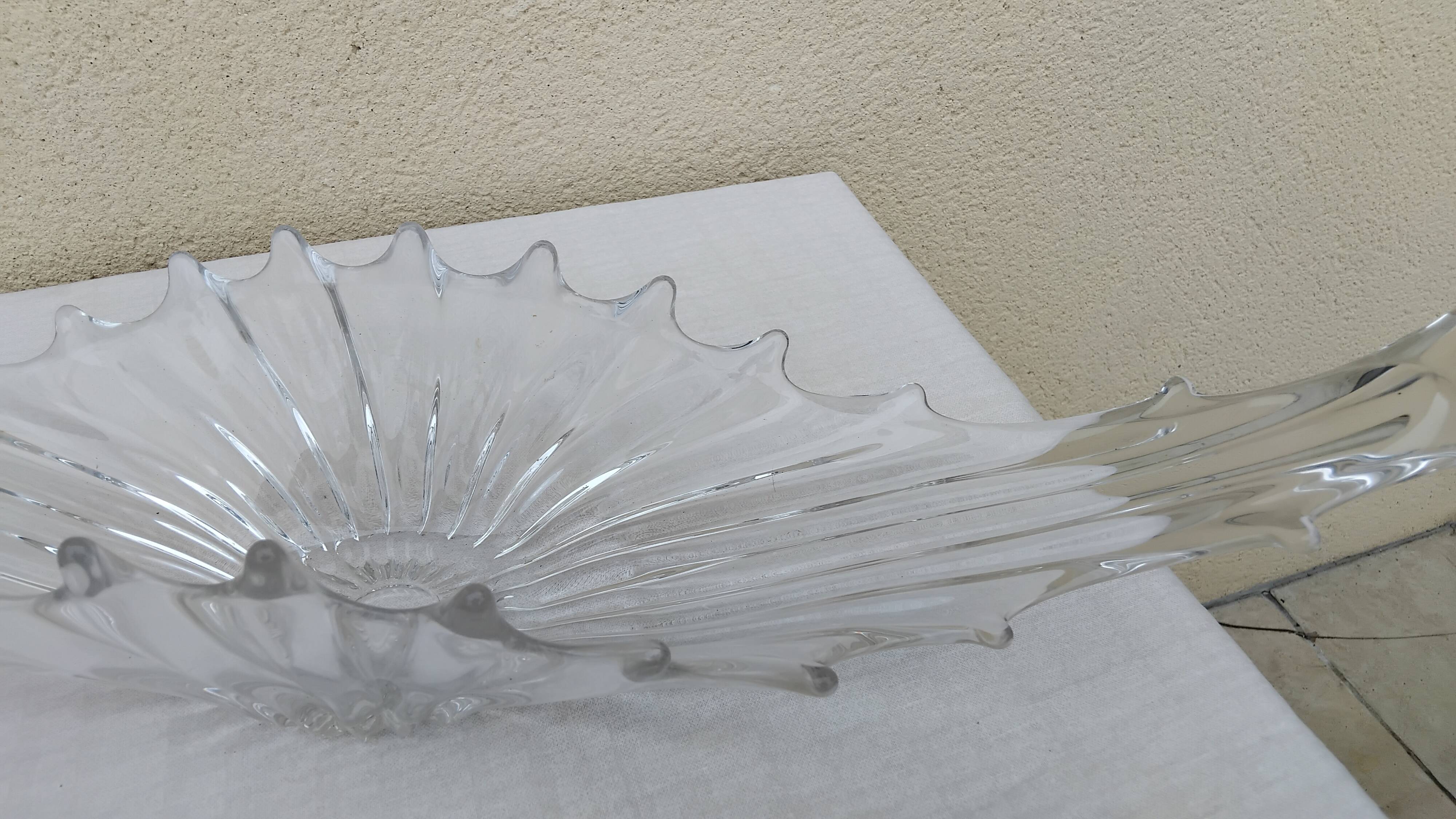 Large crystal fruit bowl from the 60s