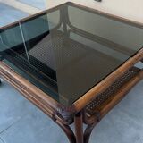 Table basse en bambou