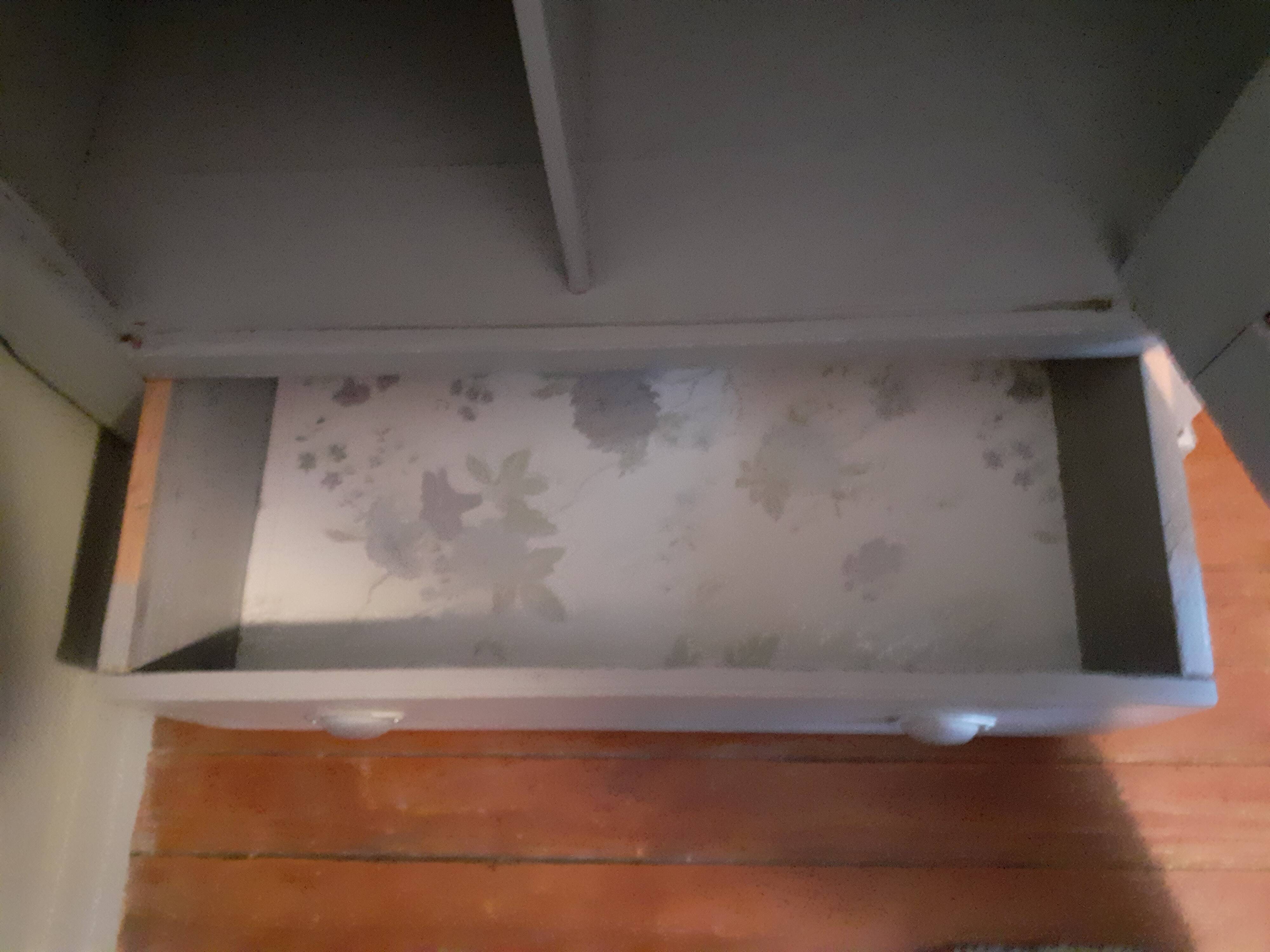 Vintage gray cabinet