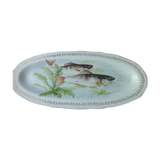 Fish dish in porcelain of France Digoin 53 cm