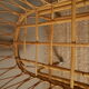 Vintage rattan crib Scandinavian decoration