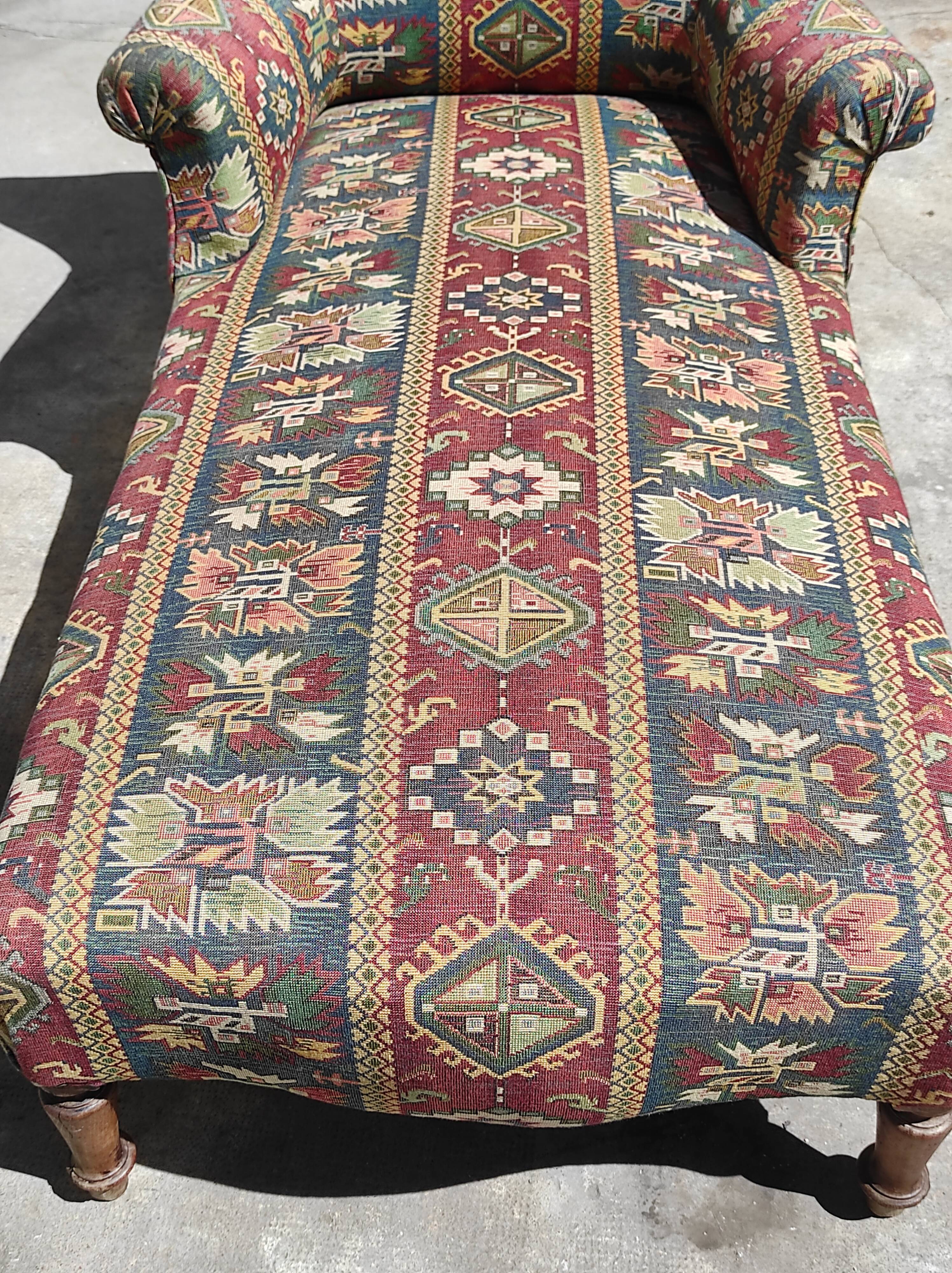 Old meridian armchair with armrests