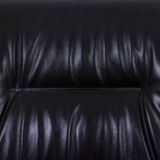 Metal and leather living room. 1970s