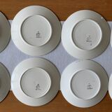 8 assiettes en faïence de Badonviller
