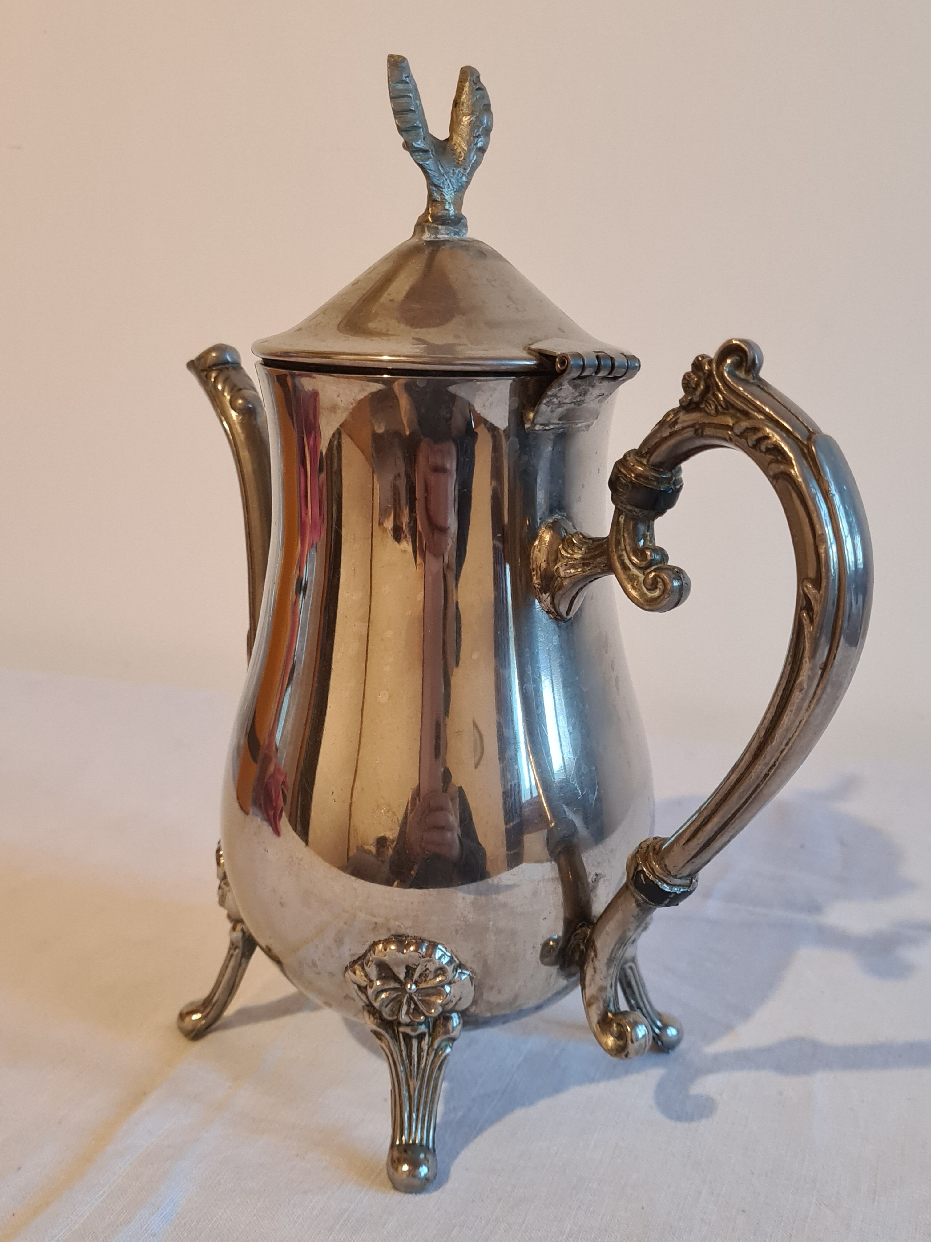 Silver vintage teapot