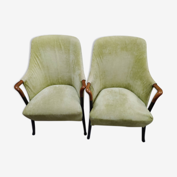 Pair of Progetti chairs for Giorgetti