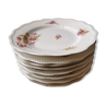 Assiettes porcelaine AL Limoges