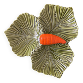 Plat carotte en barbotine