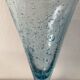 Pair of sky blue chalice or flute glasses
