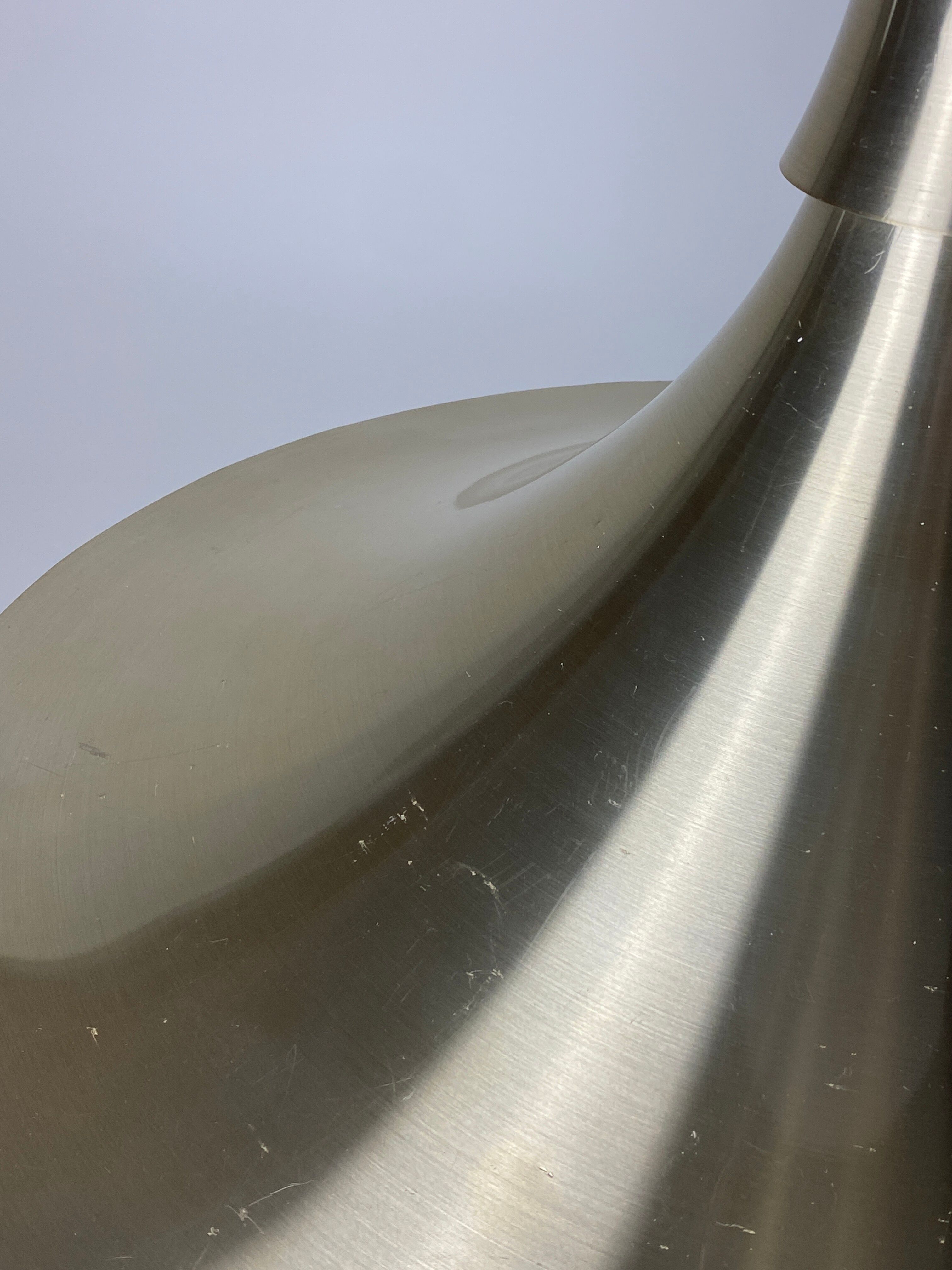 Trumpet shaped Pendant Lamp by Bent Nordsted for Lyskaer Belysning