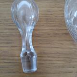 Old glass decanter with stopper