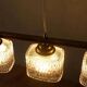 Vintage glass suspension for dining table