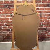 Wooden mirror with moldings